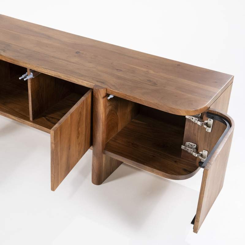 TV-Meubel Julian 6-deurs - Bruin - 95908