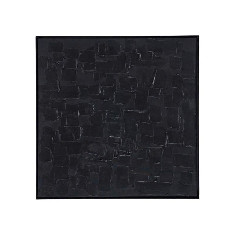 Wanddecoratie Mud 90x90cm - Zwart - 221680