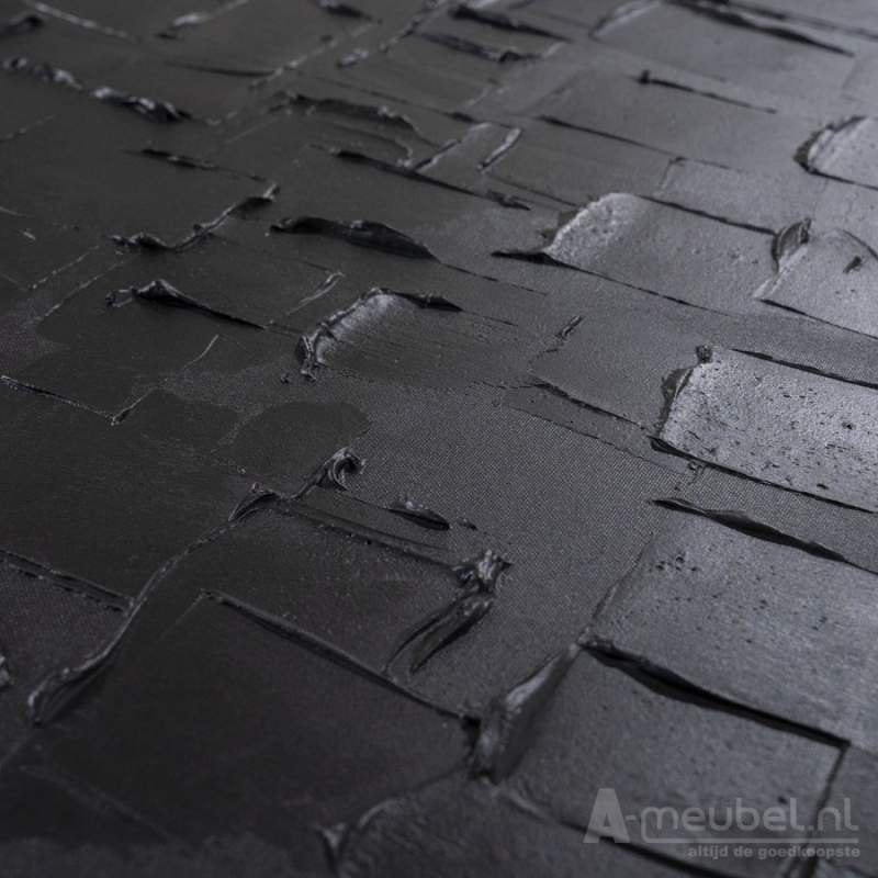 Wanddecoratie Mud 90x90cm - Zwart - 221680