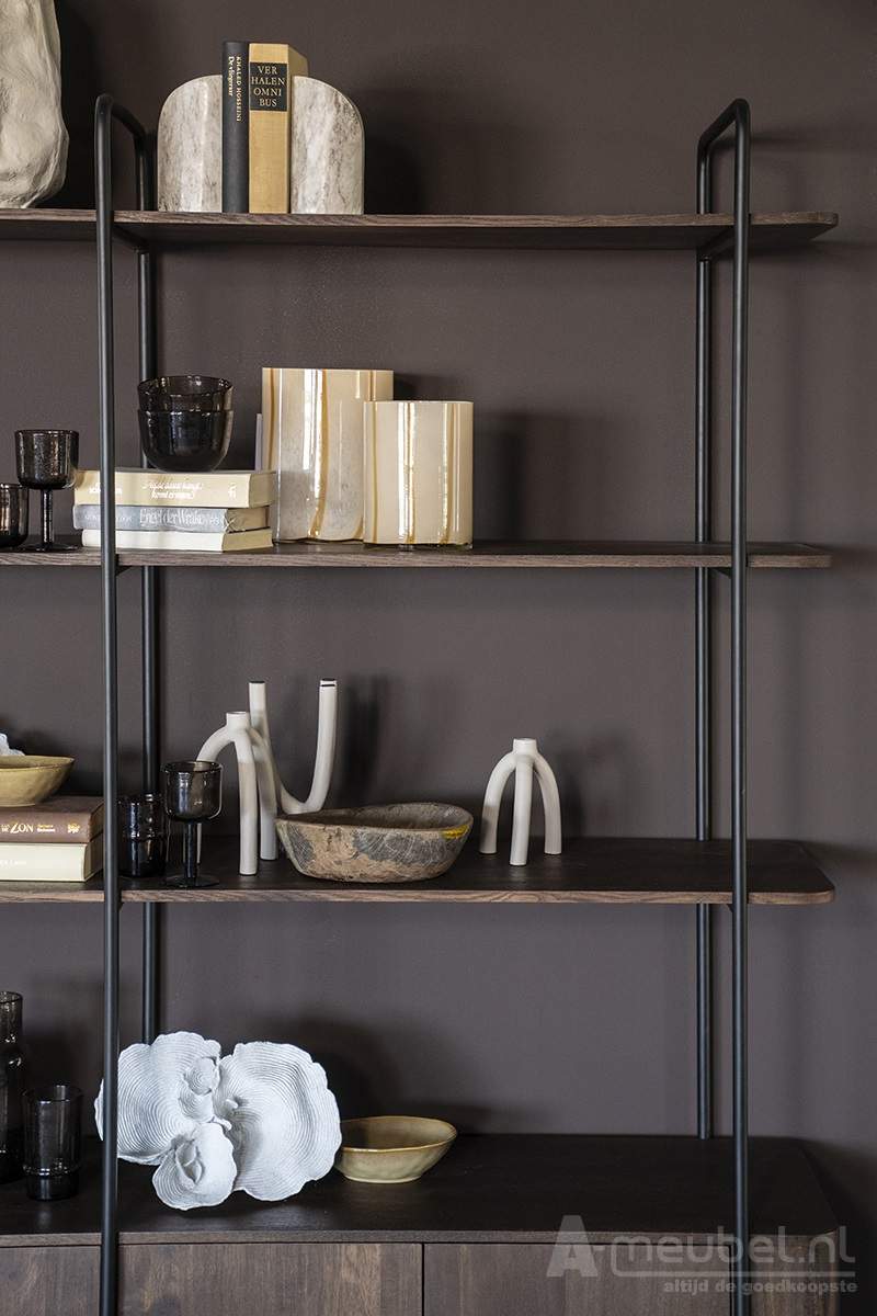 Wandkast James 4-deurs - Bruin - 95863