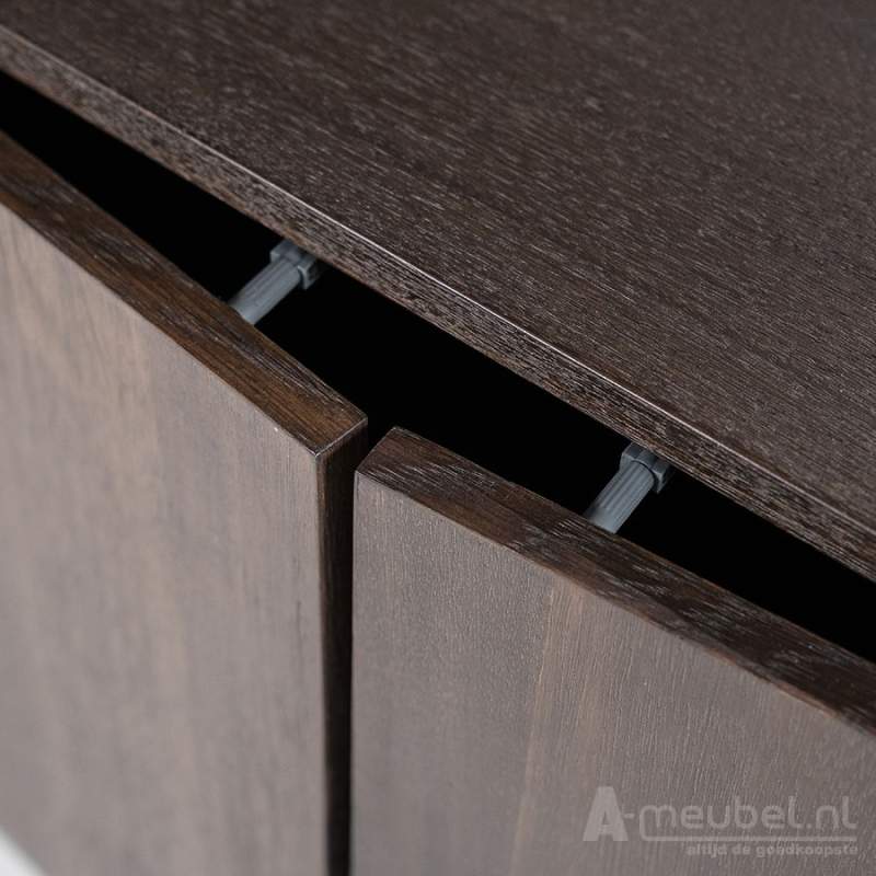 Wandkast James 4-deurs - Bruin - 95863