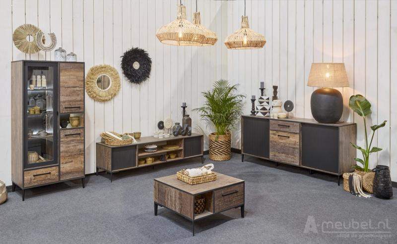 Woonkamerset Pieterburen Donker Hout