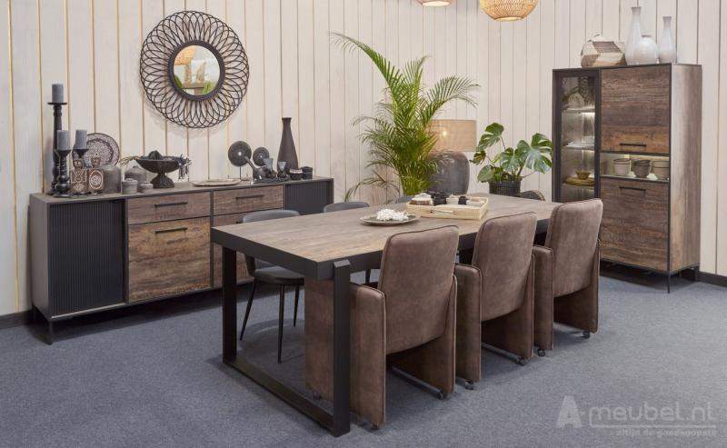 Woonkamerset Pieterburen Donker Hout