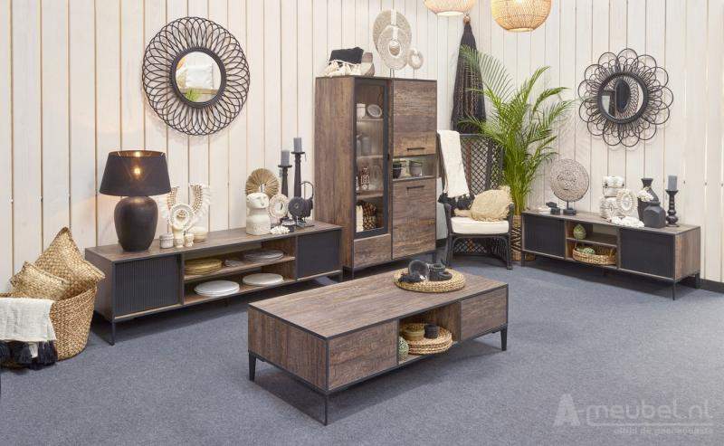 Woonkamerset Pieterburen Donker Hout