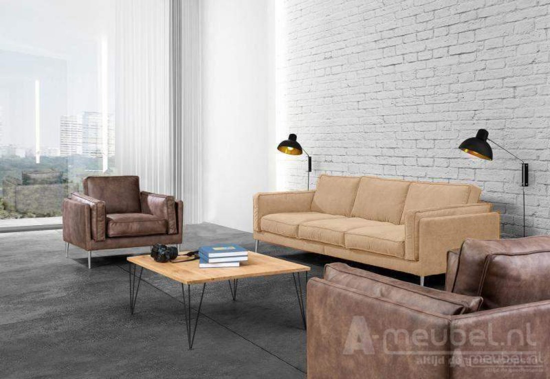 Alverna Bankstel Beige – A-meubel
