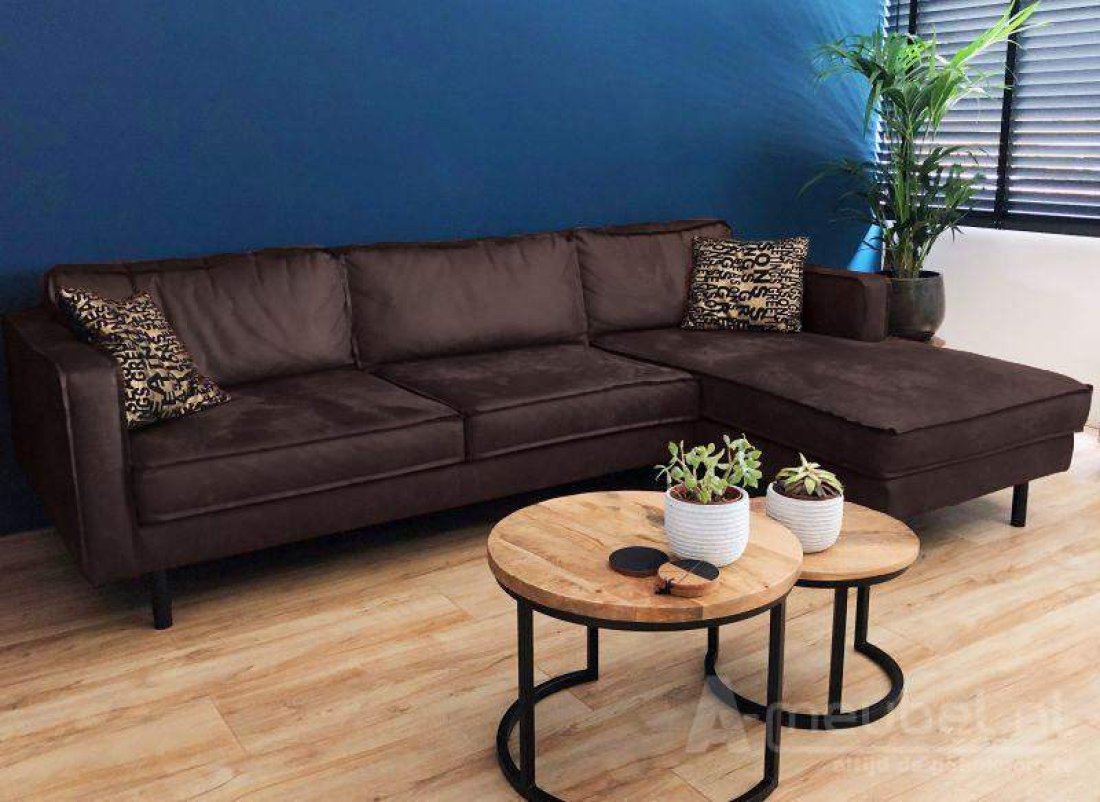 Westervoort Longchair Bruin – A-meubel