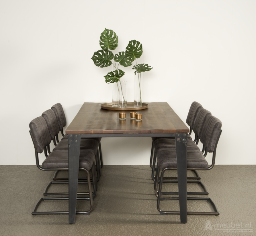 Basto Eettafel Bruin 180cm – A-meubel