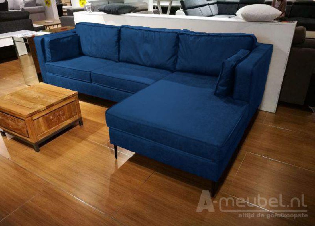 Borne Longchair Blauw – A-meubel