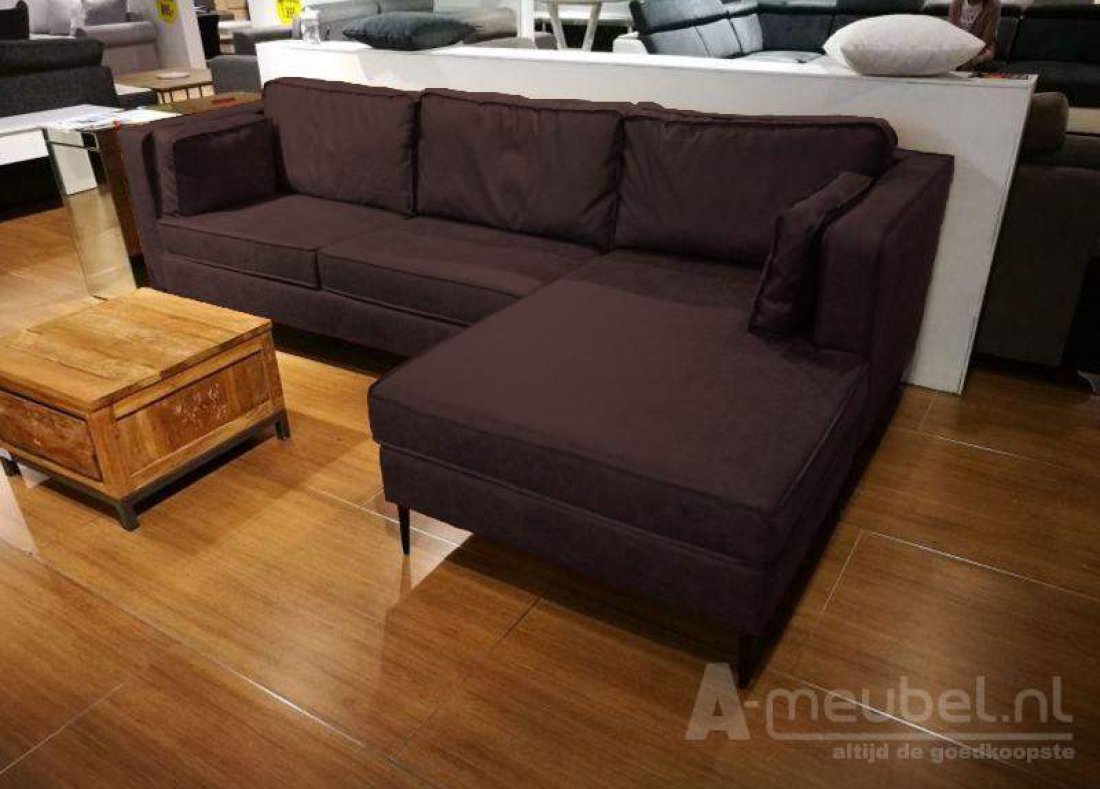 Borne Longchair Bruin – A-meubel