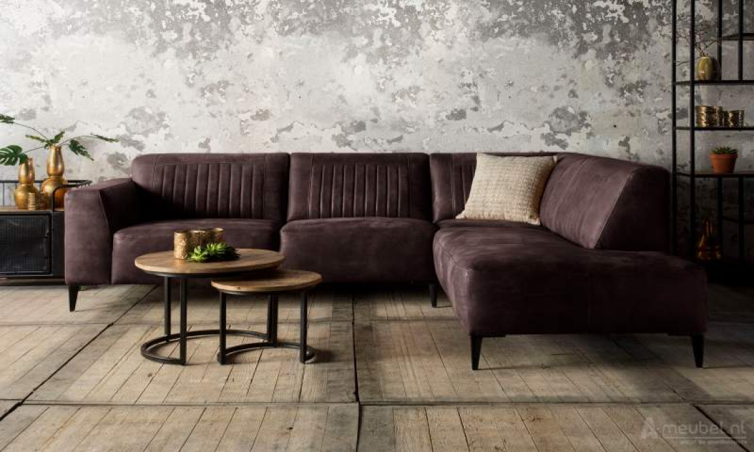 Aspen Hoekbank Bruin – A-meubel