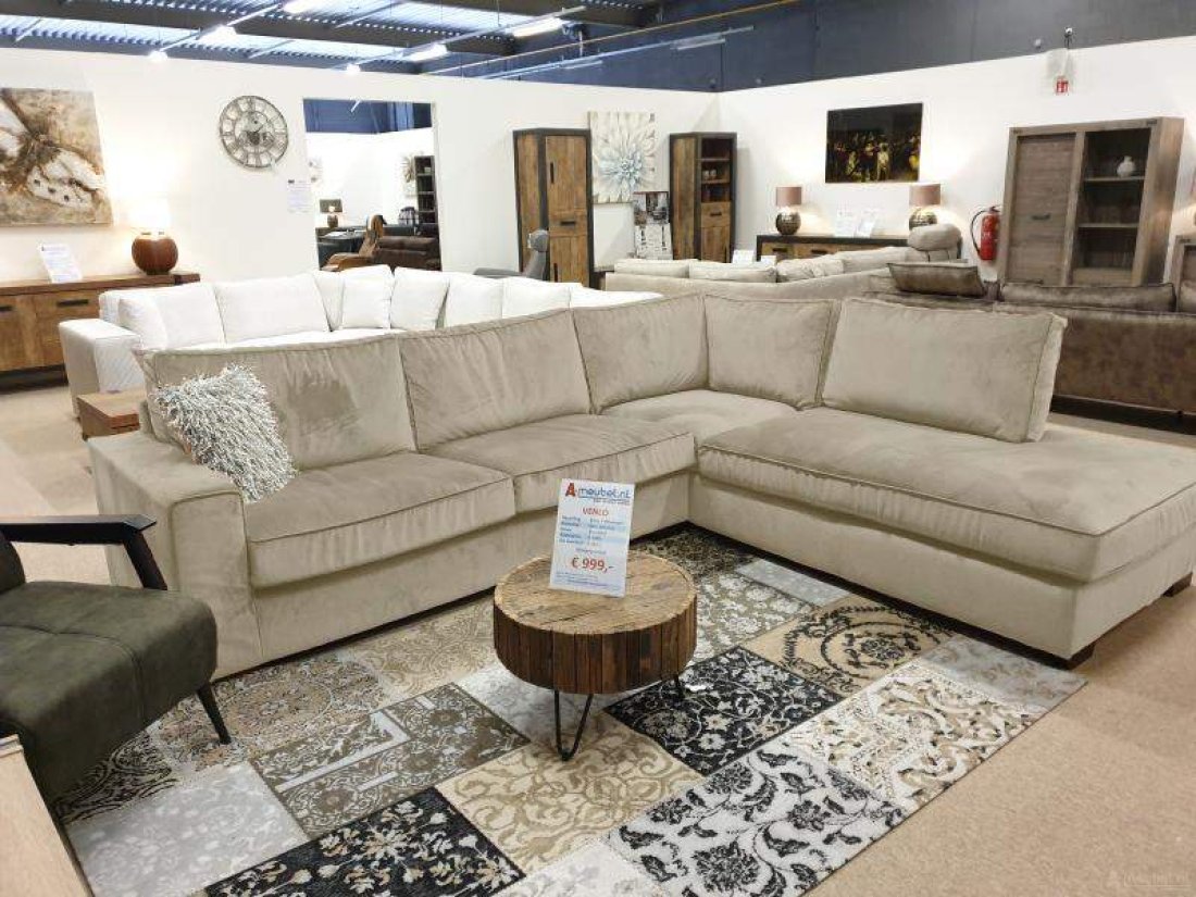 Hoekbank Follega Beige – A-meubel