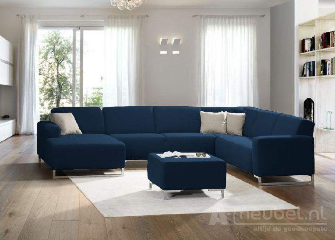 Kerkdriel Hoekbank Blauw – A-meubel