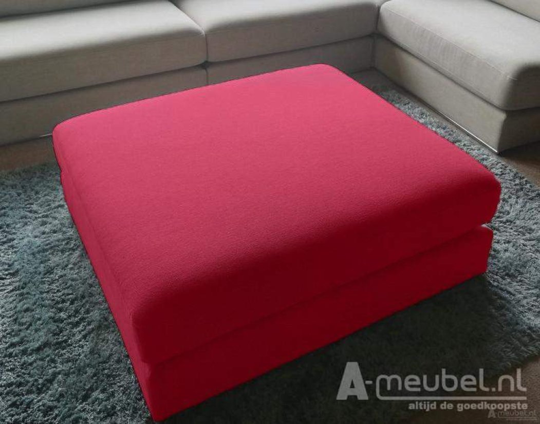 Amersfoort Pouffe 113x103cm Roze – A-meubel