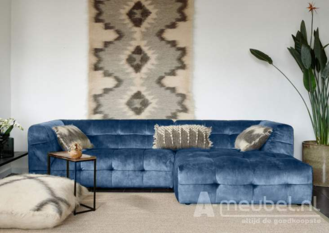 Loungebank Castricum Blauw – A-meubel