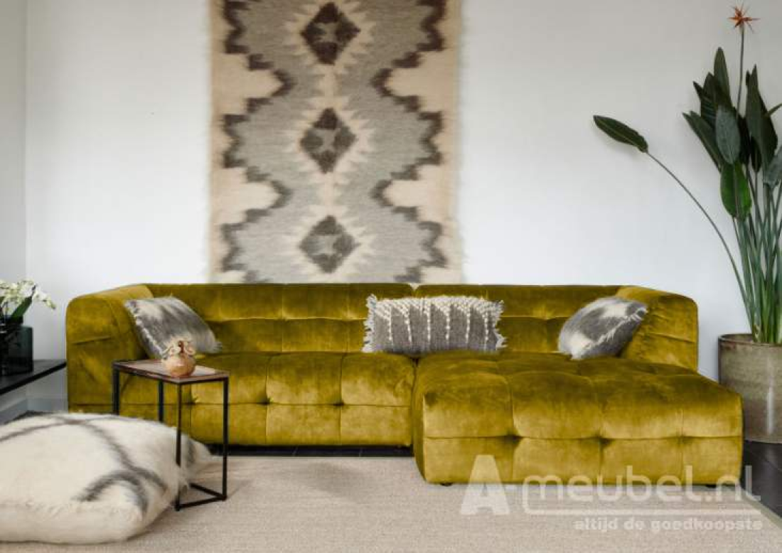Loungebank Castricum Geel – A-meubel