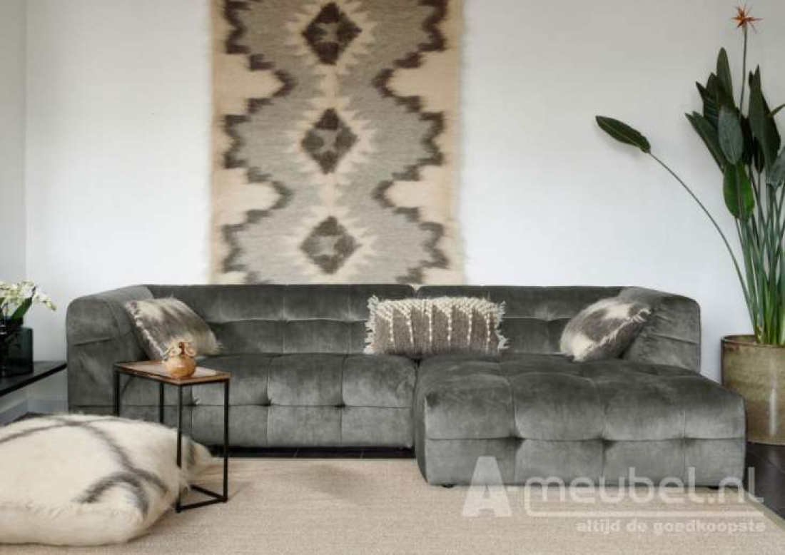 Loungebank Castricum Grijs – A-meubel
