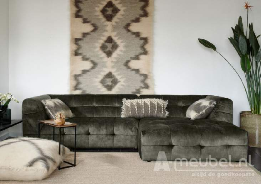 Loungebank Castricum Taupe – A-meubel