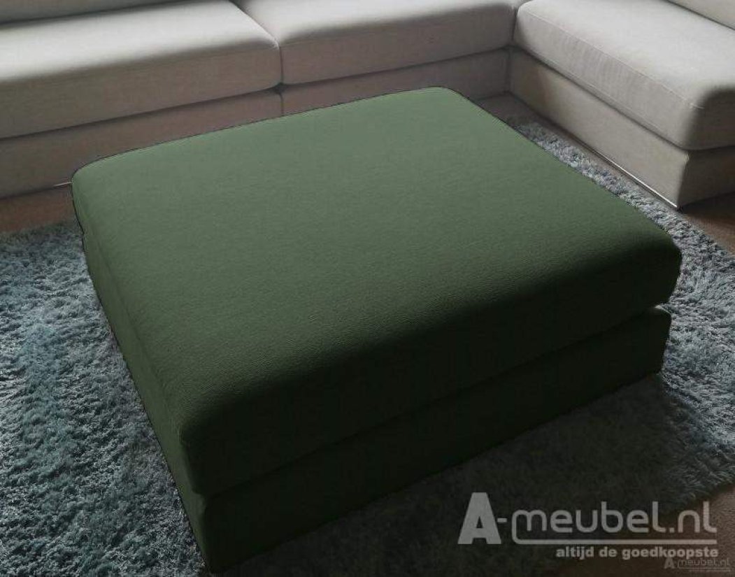 Amersfoort Pouffe 113x103cm Groen – A-meubel