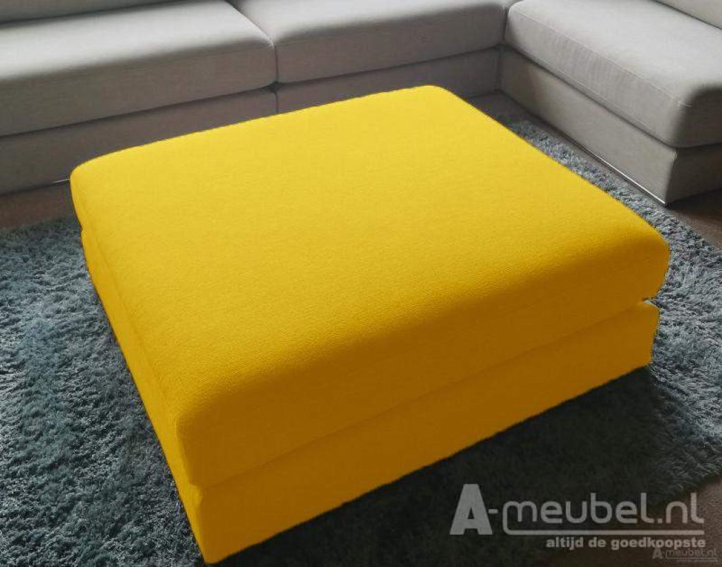 Amersfoort Pouffe 113x103cm Geel – A-meubel