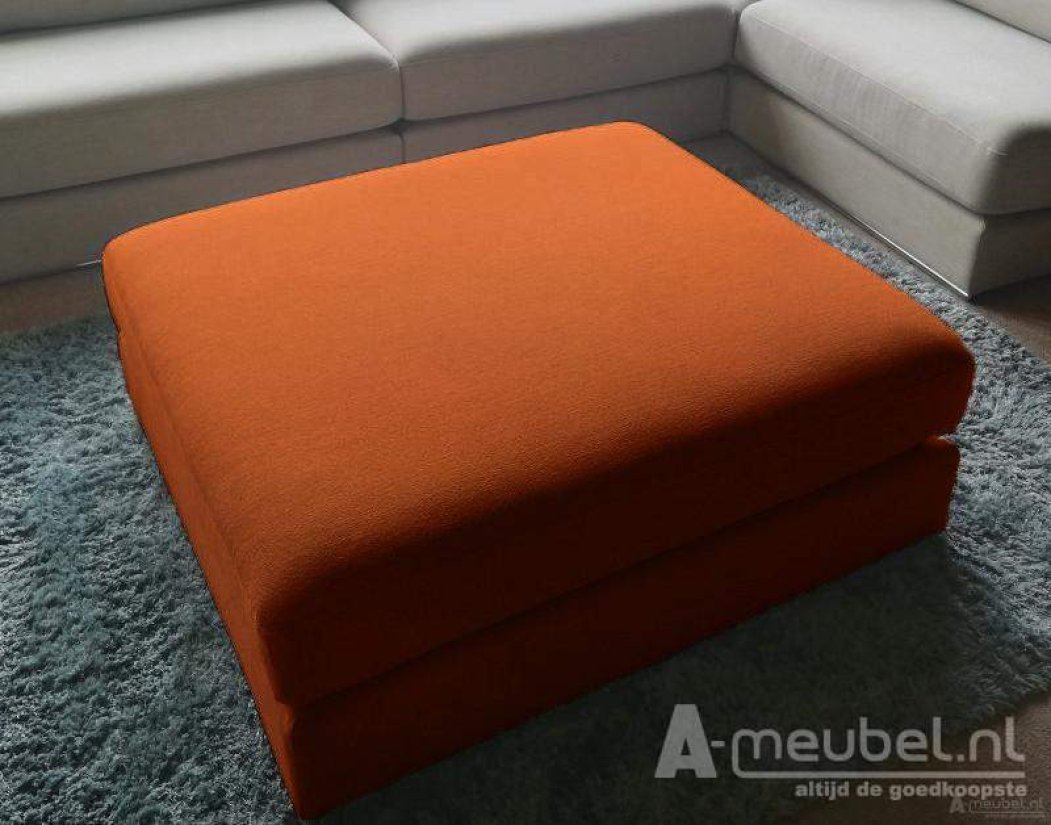 Amersfoort Pouffe 113x103cm Cognac – A-meubel