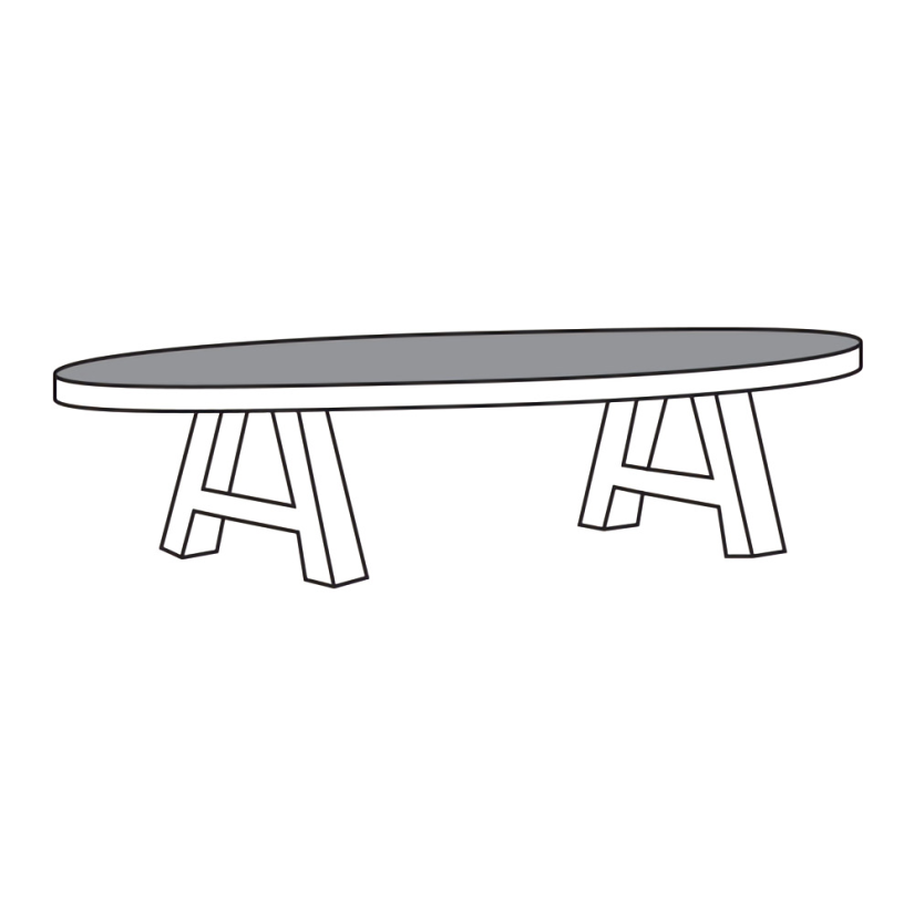Bloemendaal Salontafel TOV13-KML 135cm – A-meubel