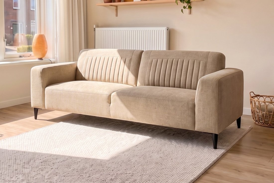 2-5 zits bank Aspen 2.5 Zits Bank in beige – A-meubel
