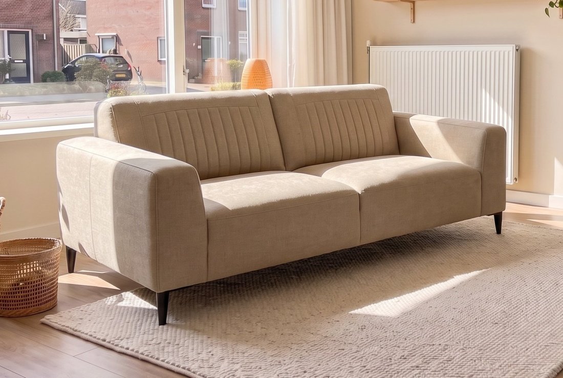 3 zits bank Aspen 3 Zits Bank in beige – A-meubel