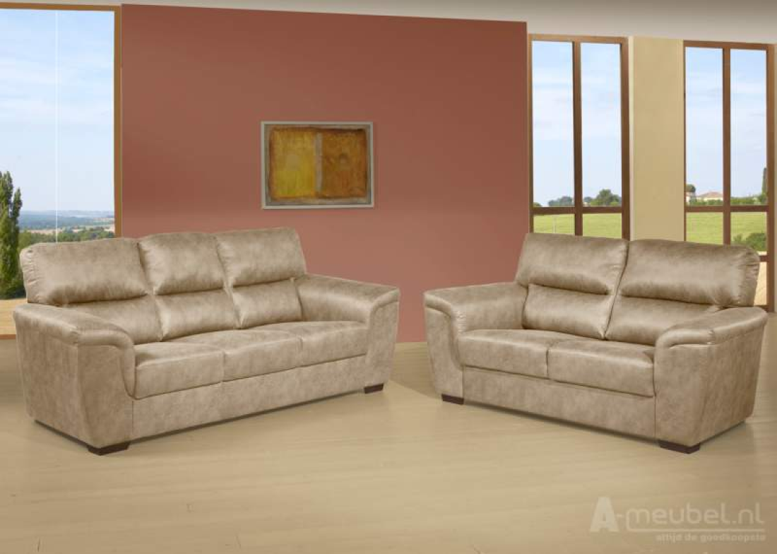 Oostrum Bankstel Beige – A-meubel