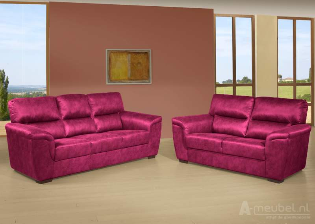 Oostrum Bankstel Roze – A-meubel