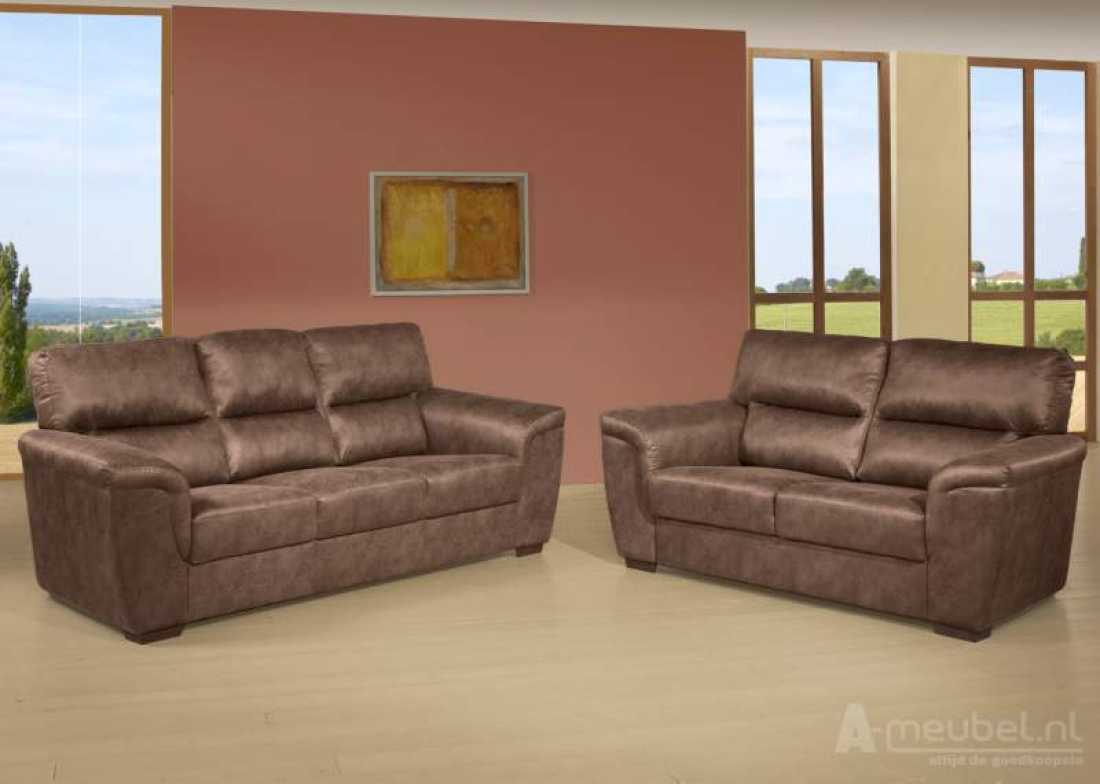 Oostrum Bankstel Taupe – A-meubel