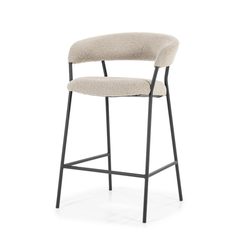 Barstoel Luka - Taupe Copenhagen - 95786 – taupe barkruk/stoel – A-meubel
