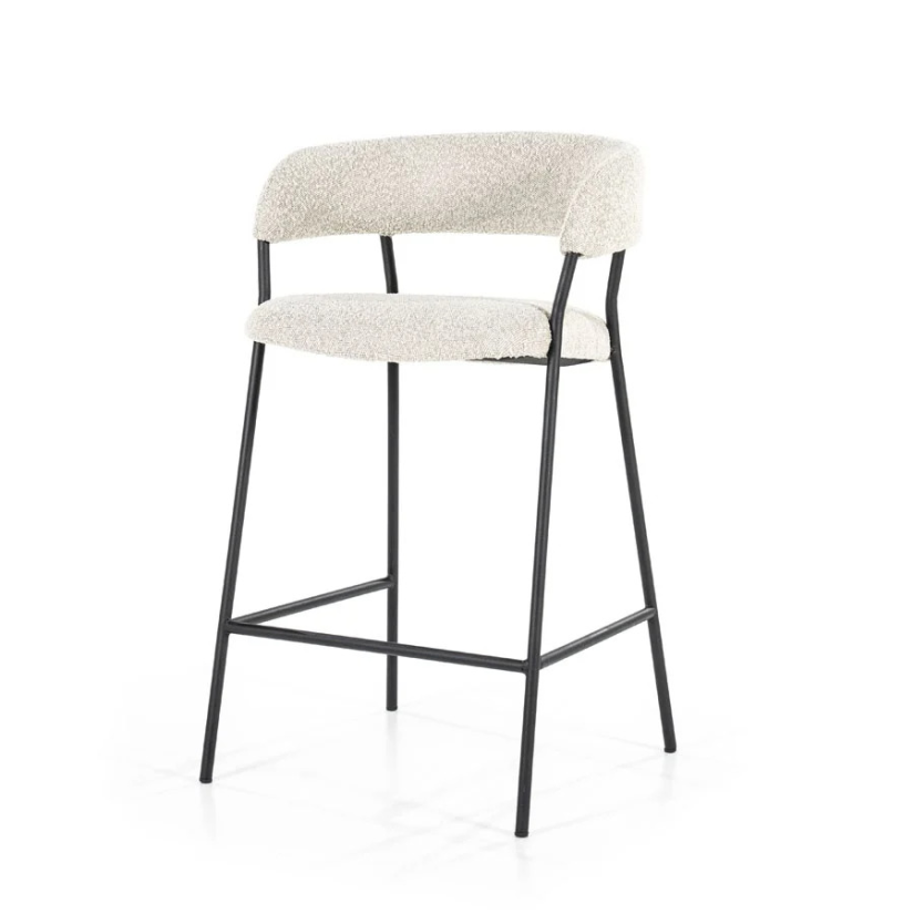 Barstoel Luka - Beige Copenhagen - 95787 – beige barkruk/stoel – A-meubel