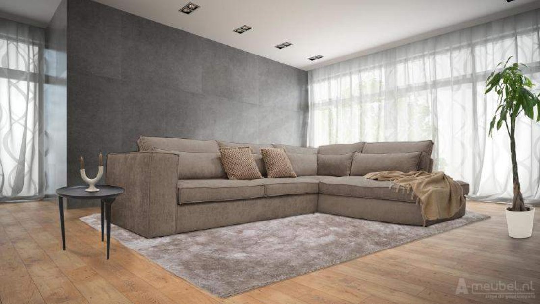 Blaricum Ottomaan Beige – A-meubel