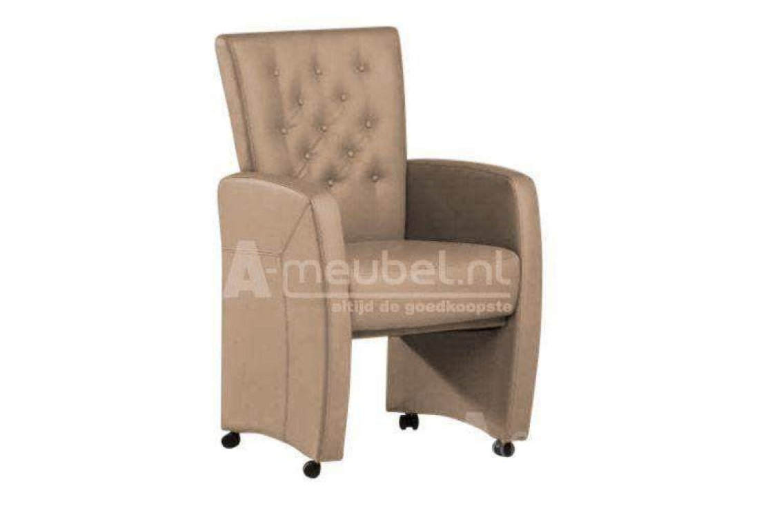 Stoel Carina – wit eetkamerstoel – A-meubel