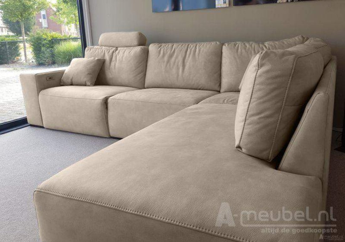 Marle Ottomaan Beige – A-meubel