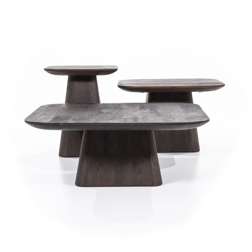 Bijzettafel Aron Vierkant - Bruin - 95765 60cm – foto 4 – A-meubel