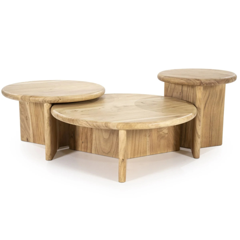 Bijzettafel Leoti Groot - Naturel - 240111 80cm – foto 4 – A-meubel