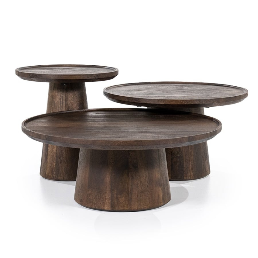 Bijzettafel Ron 46x49 - Bruin - 95650 46cm – foto 4 – A-meubel