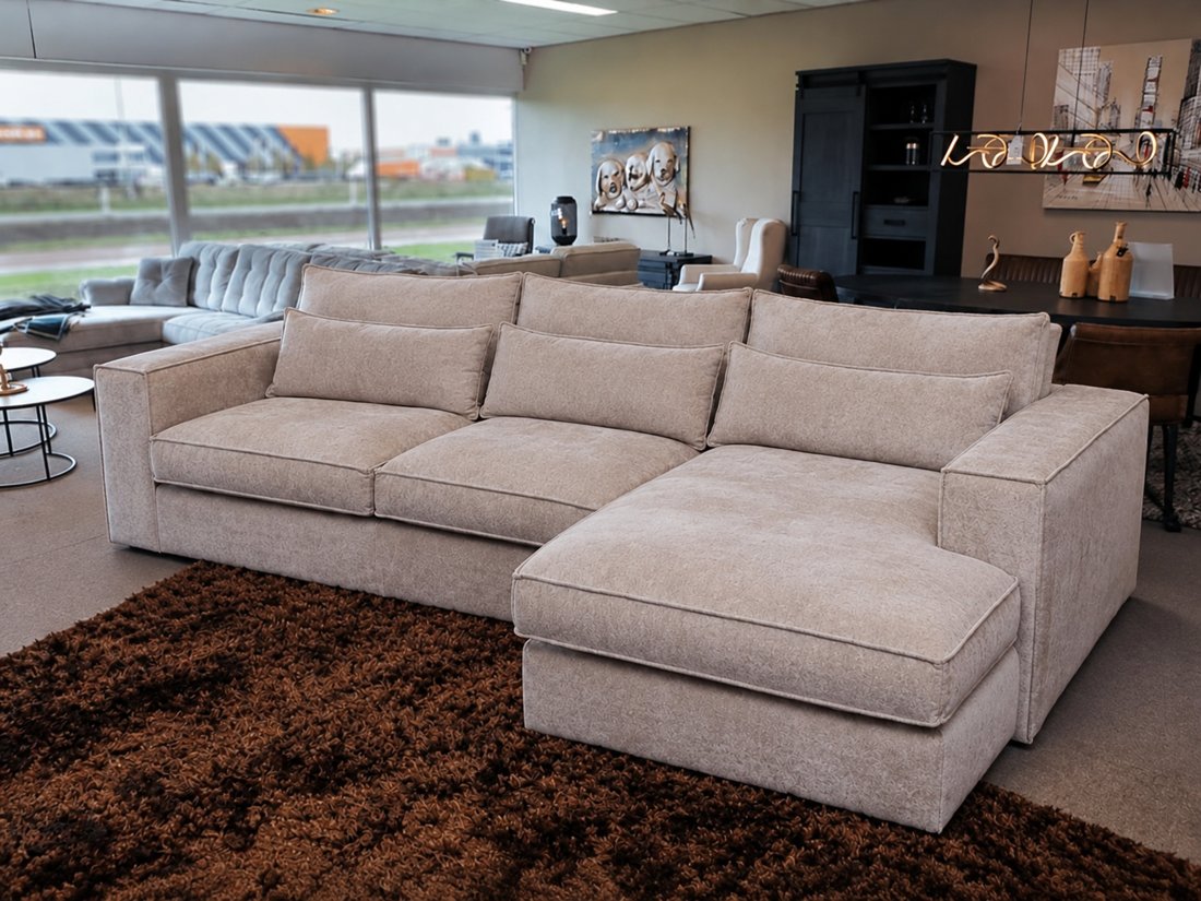 Loungebank Blaricum 2 Zits + Longchair – A-meubel