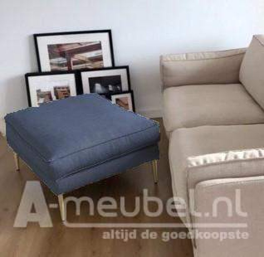 Alverna Hocker Blauw – A-meubel