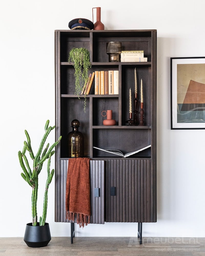 Boekenkast Remi - Bruin - 95732 96cm – A-meubel