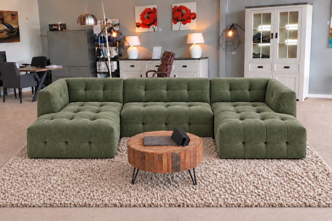 U-bank Castricum Longchair + 2 Zits + Longchair – A-meubel