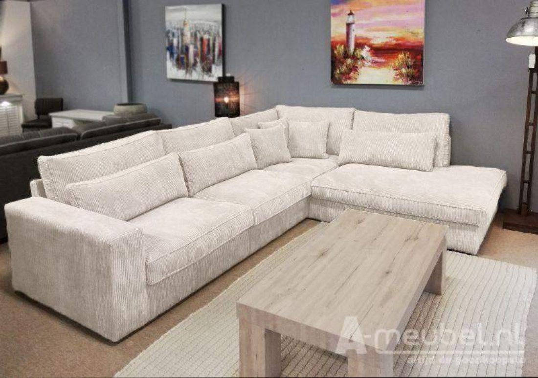 Hoekbank Ijsselstein Wit – A-meubel
