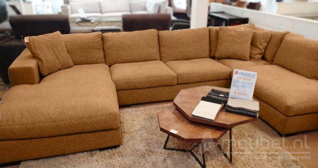 Sloterdijk Loungebank Cognac – A-meubel