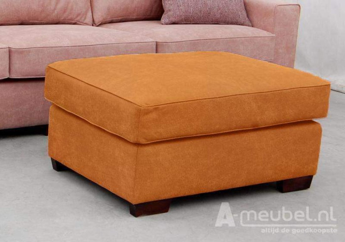 Venlo Hocker Groot Cognac – A-meubel