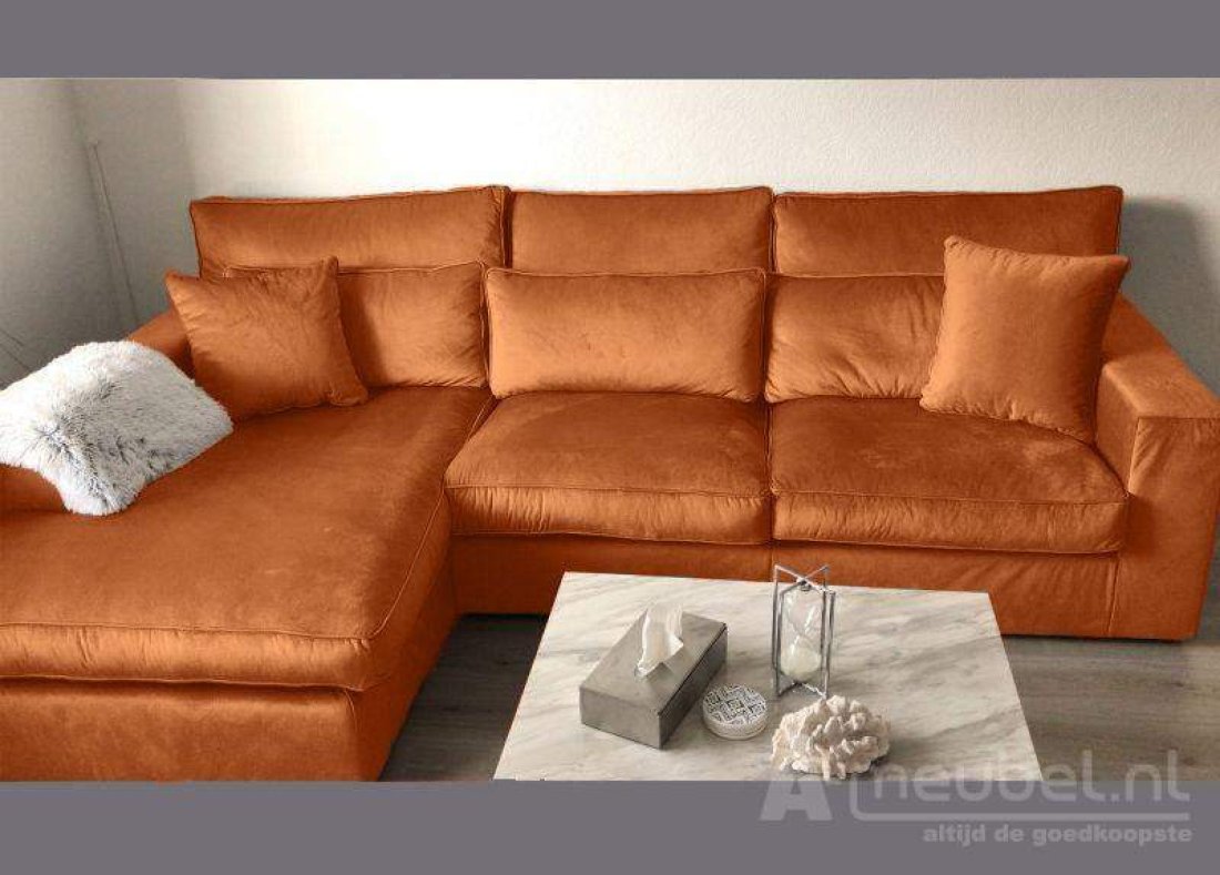 Oudenbosch Longchair Cognac – A-meubel