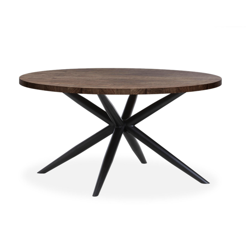 Eettafel Donkereind 130cm – A-meubel