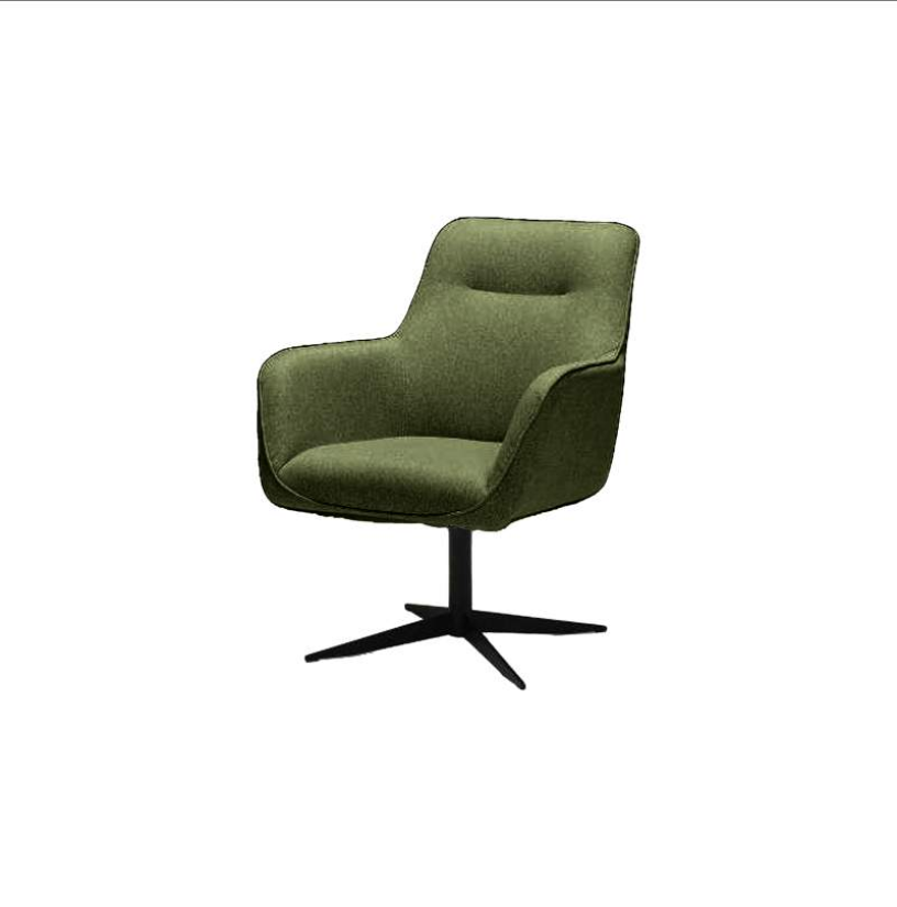 Draaifauteuil Rex – wit fauteuil – A-meubel