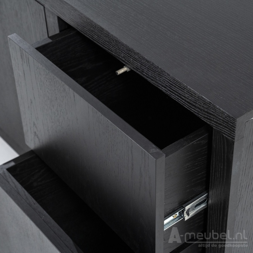 Dressoir Helsinki - 200cm - Zwart - 95722 – foto 5 – A-meubel