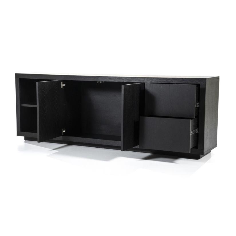 Dressoir Helsinki - 200cm - Zwart - 95722 – foto 3 – A-meubel